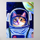 Search for cats in space posters Cat astronaut