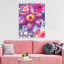 Search for pink and teal canvas prints Floral