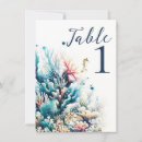 Search for starfish wedding table cards Number