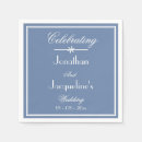 Search for rustic wedding napkins Dusty blue