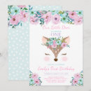 Search for deer birthday invitations Forest animals