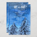 Search for winter wonderland gender reveal invitations Watercolor