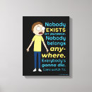 Search for animation canvas prints Nobody exists on purpose