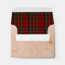 Search for red white gingham envelopes Rustic