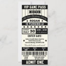 Search for black and white ticket invitations Vip