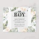 Search for palm leaves baby shower invitations Watercolor