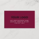 Search for burgundy business cards Professional