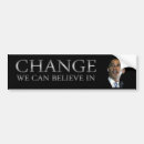 Search for we are change bumper stickers President
