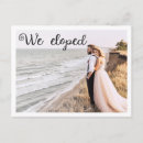 Search for postcard wedding reception invitations We eloped