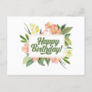 Search for pastel watercolor birthday cards Botanical