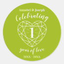Search for first anniversary stickers Heart
