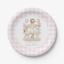 Search for pink gingham plates Watercolor