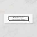 Search for web developer business cards Professional