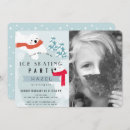 Search for ice skating birthday invitations Snowflake
