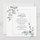Search for foliage bridal shower invitations Eucalyptus