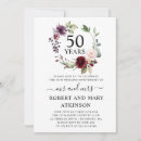 Search for burgundy anniversary invitations Watercolor