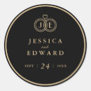 Search for gold ring wedding stickers Chic