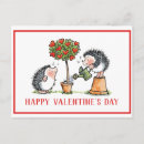 Search for hedgehog valentines day cards Whimsical