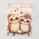Search for cute owl postcards Hearts