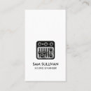 Search for sound engineer business cards Music