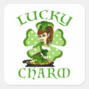 Search for lucky girl stickers St patricks day
