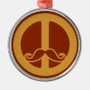 Search for peace sign christmas tree decorations Retro