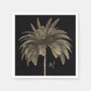 Search for palm tree napkins Black