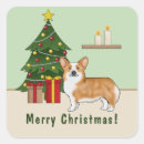 Search for corgi christmas stickers Green