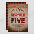Search for lumberjack wild one birthday invitations Woodland