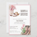 Search for vintage western bridal shower invitations Cowboy boots