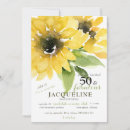 Search for sunflower party invitations Watercolor