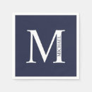 Search for navy blue monogram napkins Masculine