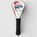 Search for penguin golfing golf head covers Illustration