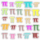 Search for greek symbols stickers Pi symbol