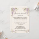 Search for wisteria wedding invitations Purple floral