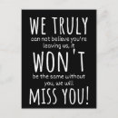 Search for we miss you postcards Goodbye