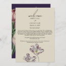 Search for purple wedding programmes Wildflowers