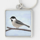 Search for bird in black key rings Watercolor