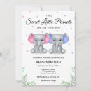 Search for twin boy and girl invitations Pink and blue