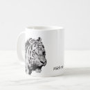 Search for black and white tiger mugs Animal