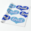 Search for blue heart wrapping paper Baby boy