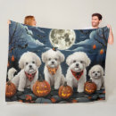 Search for bichon frise blankets Halloween