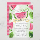 Search for watermelon baby shower invitations Tropical