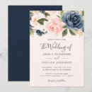 Search for peach and navy wedding invitations Botanical
