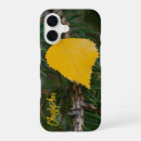 Search for fall leaves iphone cases Green