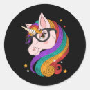 Search for cute cartoon unicorn stickers Rainbow