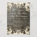 Search for wood and lace invitations Trendy