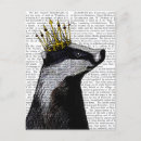 Search for badger postcards Flower leaves