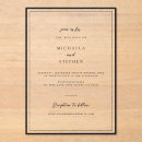 Search for black acrylic wedding invitations Clean