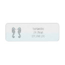 Search for seahorse wedding return address labels Watercolor